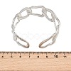 Oval 304 Stainless Steel Cuff Bangles for Women BJEW-B150-06P-2