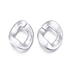 Spray Painted CCB Plastic Linking Rings CCB-R104-01B-03-2