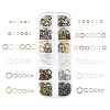 12 Styles DIY Brass & Iron Jump Rings Sets DIY-FS0004-12-1