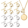 12 Sets 2 Colors Brass Toggle Clasps KK-AR0003-11-1