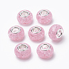 Crackle Resin European Beads RPDL-S012-B08-2