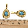 Synthetic Turquoise Pendants STAS-U024-15G-04-3