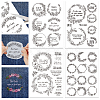 4 Sheets 11.6x8.2 Inch Stick and Stitch Embroidery Patterns DIY-WH0455-059-1