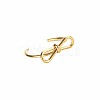 Stylish 304 Stainless Steel Bowknot Open Cuff Ring for Women Daily Wear LS-GB8358-2-2
