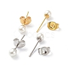 Plastic Imitation Pearl Stud Earrings STAS-D0001-03-B-2