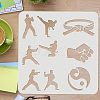 Plastic Reusable Drawing Painting Stencils Templates DIY-WH0172-922-3