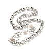 304 Stainless Steel Cable Chain Necklaces NJEW-U031-12P-2