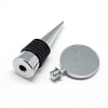 Zinc Alloy Wine Bottle Stoppers Cabochon Settings X-MAK-R022-02-3