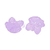 Frosted Transparent Acrylic Beads OACR-P029-18B-04-2