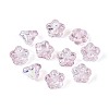 Electroplate Transparent Glass Beads Strands EGLA-N055-03A-08-1