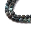 Natural HuBei Turquoise Beads Strands G-RM2025-A41-4mm-4