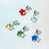 30Pcs 6 Colors Glass European Dangle Charms PALLOY-GO00005-7