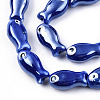 Handmade Porcelain Ceramic Beads Strands PORC-T006-03B-2
