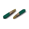 Opaque Resin & Walnut Wood Pendants RESI-M027-12C-2