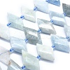 Natural Aquamarine Bead Strands G-O179-H26-1