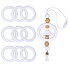9Pcs Ring Food Grade Eco-Friendly Silicone Focal Beads JX895B-1