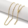 Ion Plating(IP) 201 Stainless Steel Snake Chain Necklaces X-NJEW-R266-01G-2