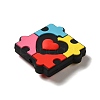 Infantile Autism Theme Silicone Focal Beads SIL-P007-C02-2