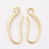 Brass Earring Hooks X-KK-F714-06G-1