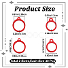 60Pcs 2 Style Silicone Pendant SIL-GF0001-43B-2