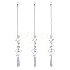 3Pcs Alloy Planet Star Hanging Ornaments HJEW-TA00368-1