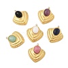 Natural Mixed Gemstone Pendants STAS-F312-05G-1