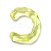 Transparent Resin Alphabet Pendants LS-RESI-C028-02C-2