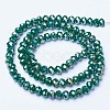 Electroplate Glass Beads Strands EGLA-A034-P6mm-B09-2