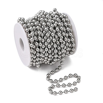 Tarnish Resistant 304 Stainless Steel Ball Chains CHS-A002B-1.5mm-1