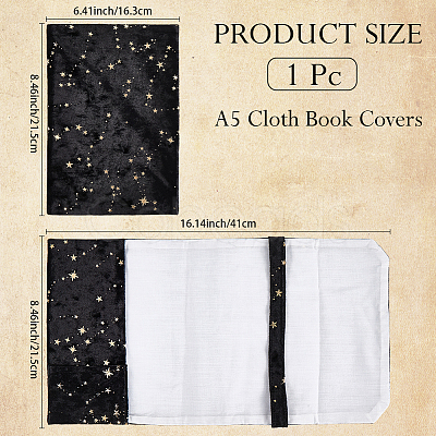 Velvet Book Covers for Paperbacks AJEW-WH20120-05-1