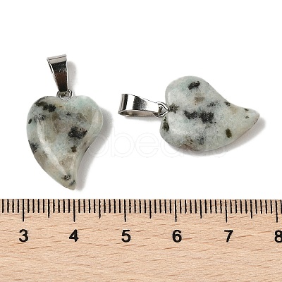 Natural Sesame Jasper Pendants G-B127-11P-11-1