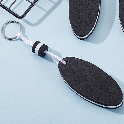 10Pcs Iron Plastic Keychains KEYC-GF0001-27A-1