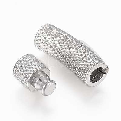 Tarnish Resistant 201 Stainless Steel Bayonet Clasps STAS-F131-28P-1