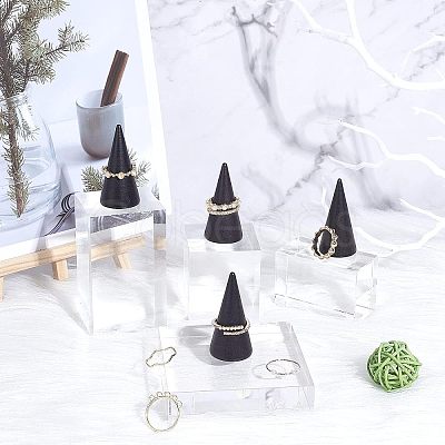 Wood Ring Holders AJEW-WH0120-53B-1