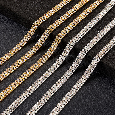 4 Yards 2 Colors Rhinestone Cup Chains FIND-CD0001-17-1