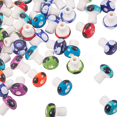 50Pcs Handmade Porcelain Beads PORC-TA0001-17-1