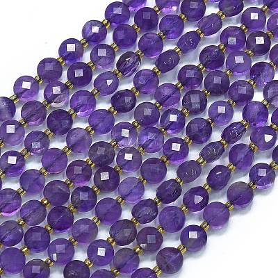 Natural Amethyst Beads Strands G-K389-B63-01-1