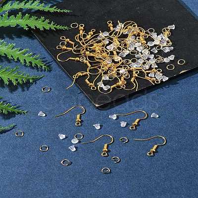 60Pcs Brass Earring Hooks DIY-FS0007-60G-1