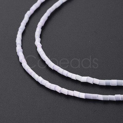 Glass Silk Stain Style Beads Strands GLAA-N047-001B-10-1