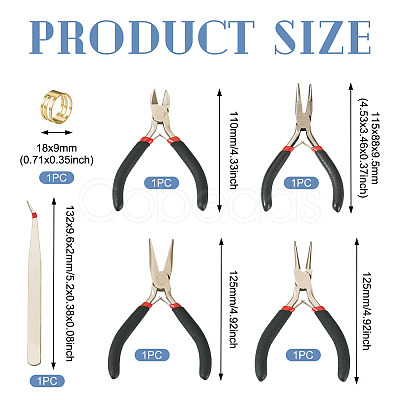 Carbon Steel Jewelry Pliers PT-TA0001-13-1