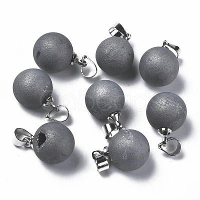 Natural Agate Charms G-Q998-036B-1