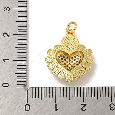 Brass Micro Pave Cubic Zirconia Pendants KK-N254-136B-G-1