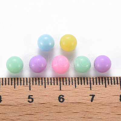 Opaque Acrylic Beads X-PAB702Y-A01-1