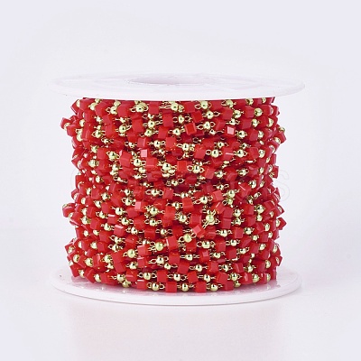 Handmade Glass Beaded Chains CHC-F008-A03-1