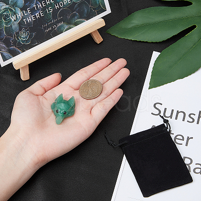 Natural Green Aventurine Pendants G-SC0001-20D-1