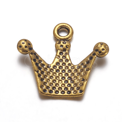 Tibetan Style Pendant Rhinestone Settings TIBEP-A0368YKG-AG-FF-1