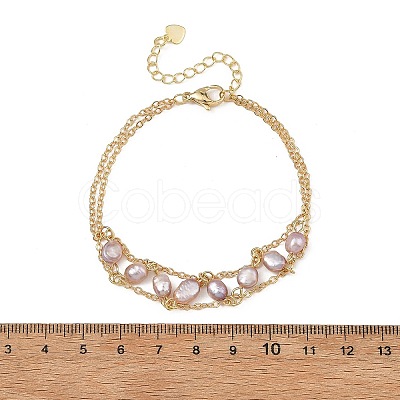 Brass Cable Chains Bracelets BJEW-JB14220-01-1