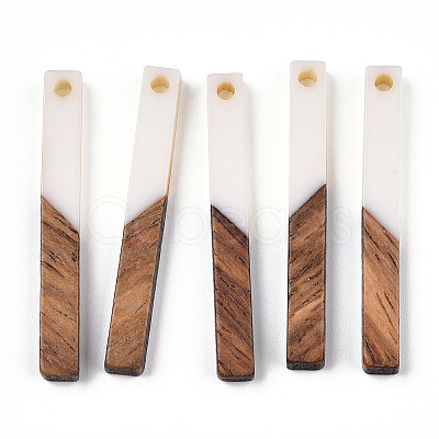 Opaque Resin & Walnut Wood Pendants LS-RESI-TAC0021-43A-1