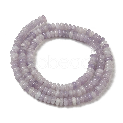 Natural Lepidolite/Purple Mica Stone Beads Strands G-K343-C03-02-1