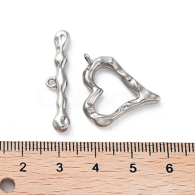 Non-Tarnish 304 Stainless Steel Toggle Clasps STAS-A092-08A-P-1
